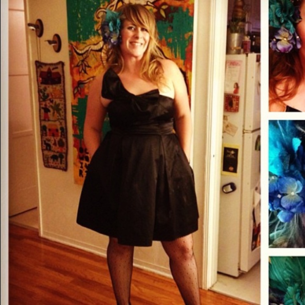 NEW Kate Young Black Cocktail Dress Size 12